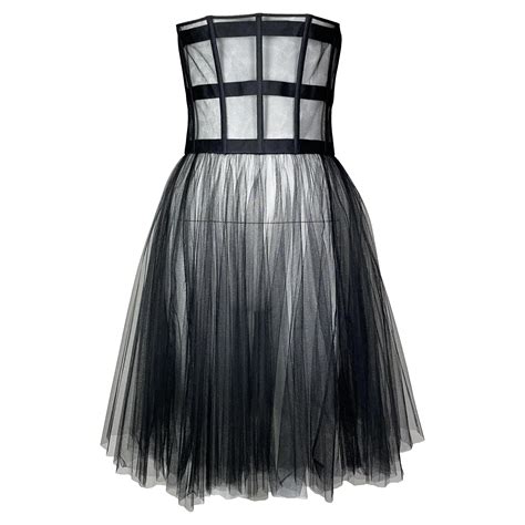 dior black mesh skirt|Mid.